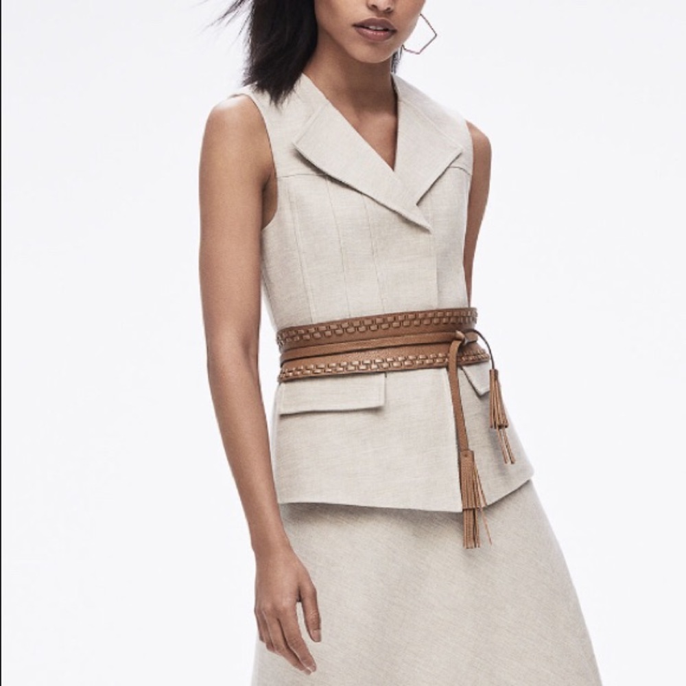 BCBG ZIp-front vest